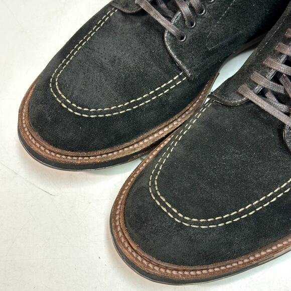 RARE Alden Indy D8922HC Mocc Toe Boot (Reverse Earth Chamois) Black VGUC 8.5 - Picture 7 of 11